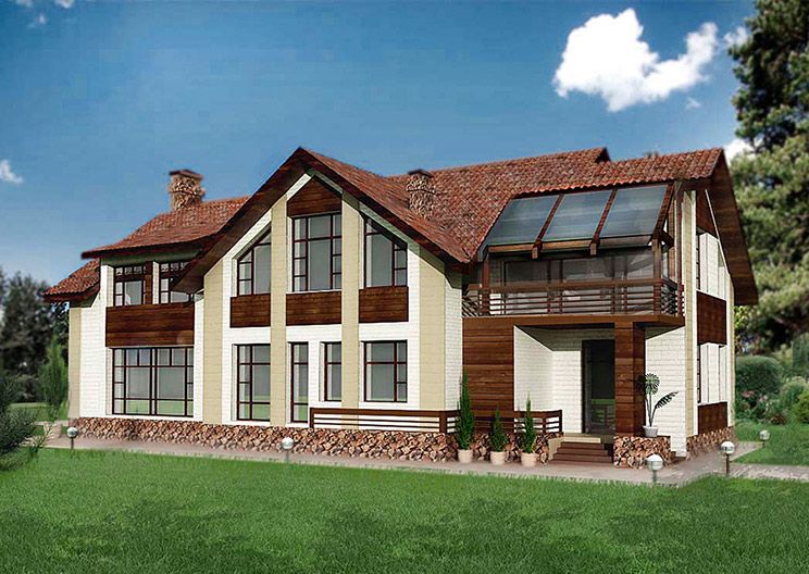 Коттедж «Карпаты» | Проекты коттеджей свыше 500 м²